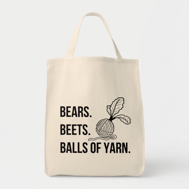 Bears Beets Balls aus Garn - Große Tasche (Vorne)