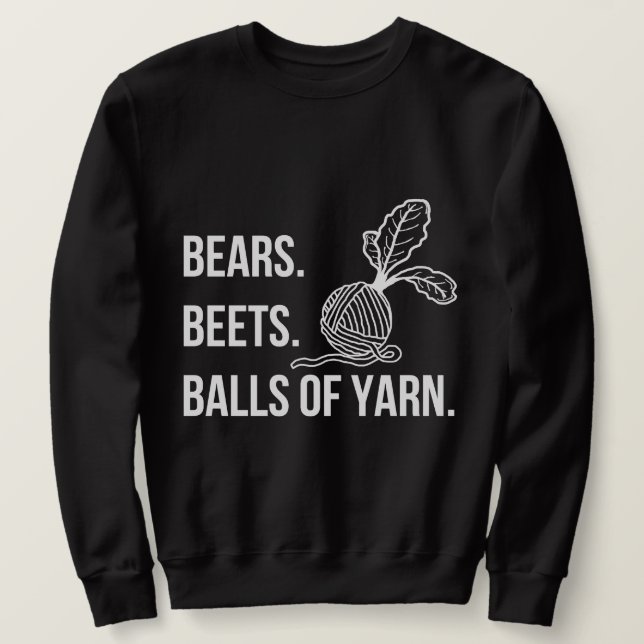 Bears Beets Balls of Yarn - Men Basic Sweatshirt (Design vorne)