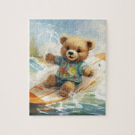 Bear's Day surfen am Strand Puzzle