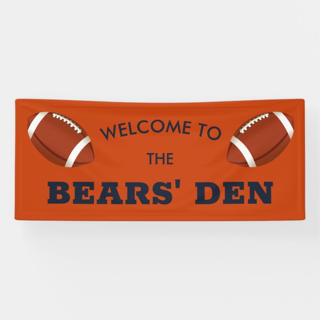 Bears Den Football Banner (Horizontal)