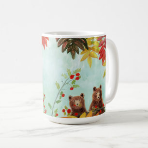 Bears Eating Red Rowan Berries Kaffeetasse