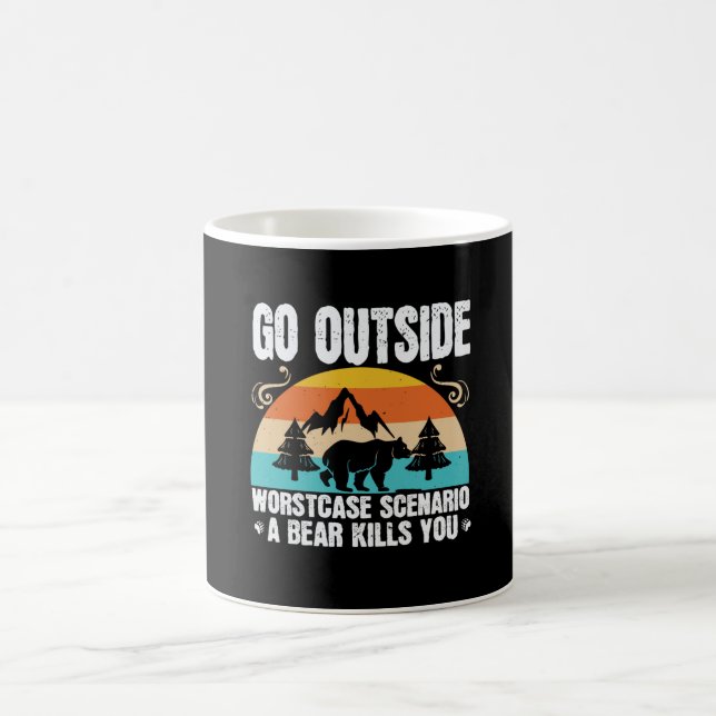 Bears - Go Outside Worst Case Szenario Kaffeetasse (Mittel)