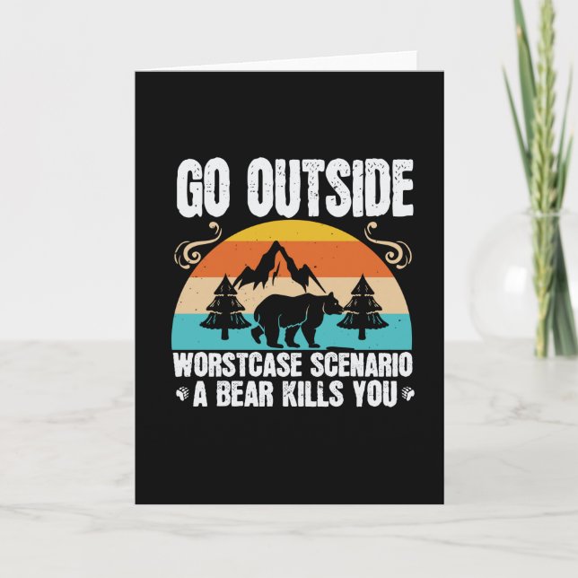 Bears - Go Outside Worst Case Szenario Karte (Vorderseite)