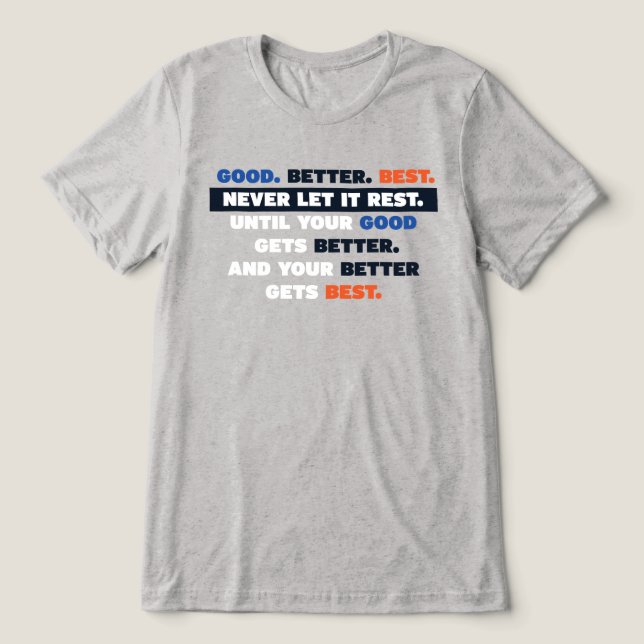 Bears Good Better Best Shirt (Design Vorderseite)