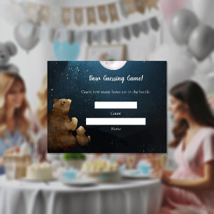 Bears Guessing Count Game Baby Showspiel Einladung