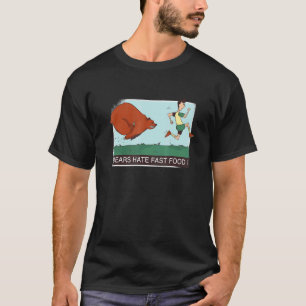 Bears Hate Fast Food Marathon Laufende Motivation T-Shirt