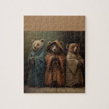 Bears in Robes Jigsaw Puzzle verkleidet
