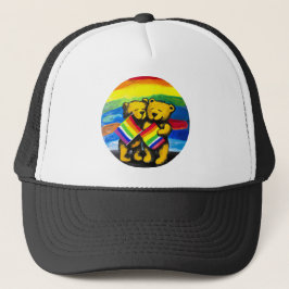 Bears Liebe LGBT-Regenbogenflagge Truckerkappe