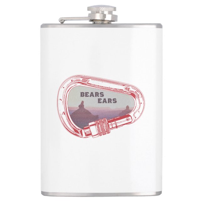 Bears Oars Klettergarten Flachmann (Vorderseite)