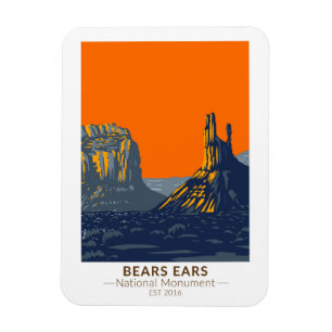 Bears Oars Nationaldenkmal Utah Vintag Magnet