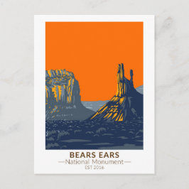 Bears Oars Nationaldenkmal Utah Vintag Postkarte
