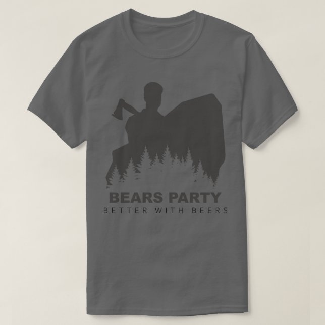 Bears Party besser mit Bier Classic TShirt (Design vorne)