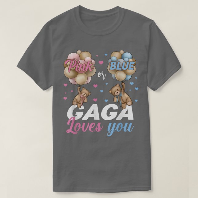 Bears Pink oder Blue Gaga Lieben Sie Geschlecht ze T-Shirt (Design vorne)