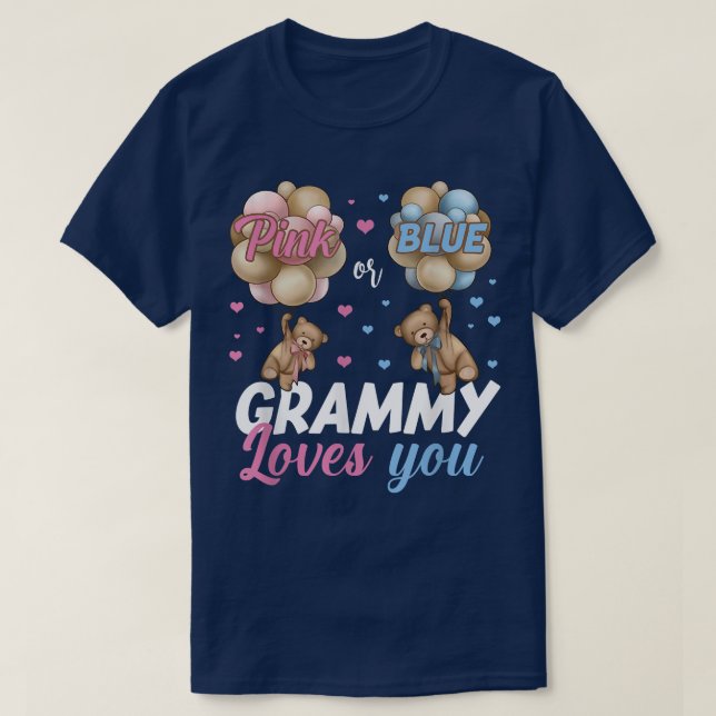 Bears Pink oder Blue Grammy Lieben, die Sie Geschl T-Shirt (Design vorne)