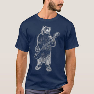 Bears Rock Grizzly Bär spielen Gitarre  T-Shirt