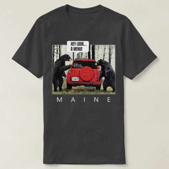 Bears sagen, sie sehen ein Menü  T-Shirt (Design vorne)