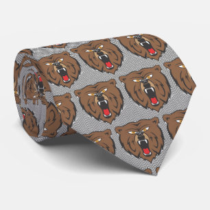 Bears Team Mascot Football Necktie Krawatte