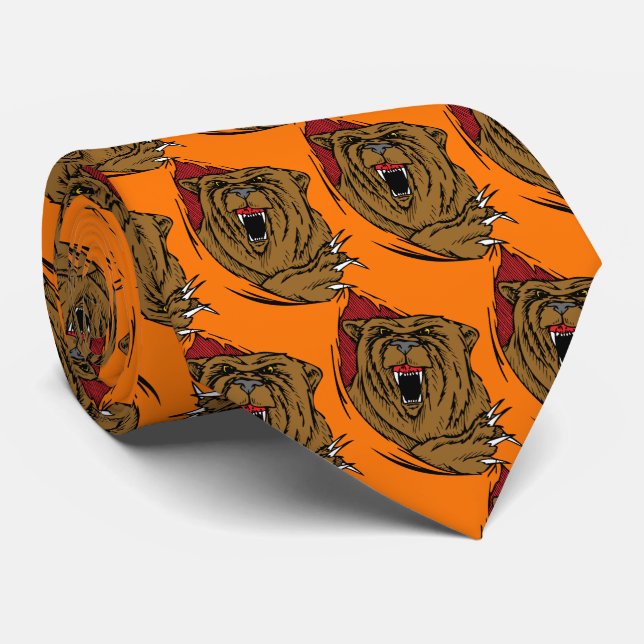 Bears Team Mascot Fußball Basketball Necktie Krawatte (Gerollt)