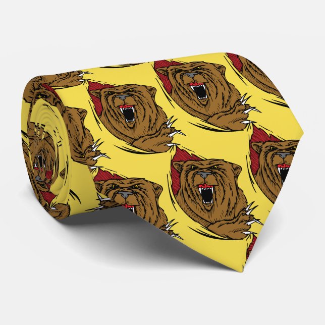 Bears Team Mascot Fußball Basketball Necktie Krawatte (Gerollt)