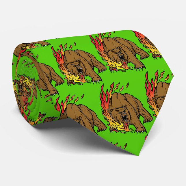 Bears Team Mascot Fußball Basketball Necktie Krawatte (Gerollt)