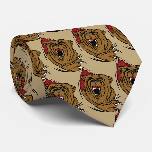 Bears Team Mascot Fußball Basketball Necktie Krawatte (Gerollt)