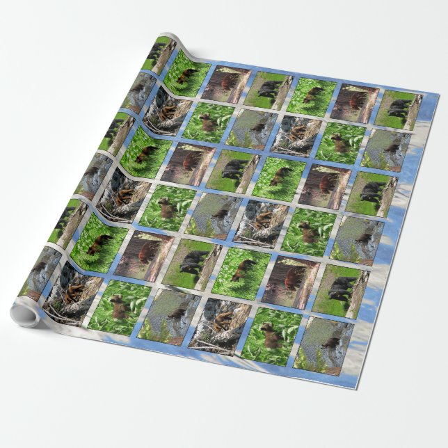 Bears Wrapping Paper Geschenkpapier (Ungerollt)