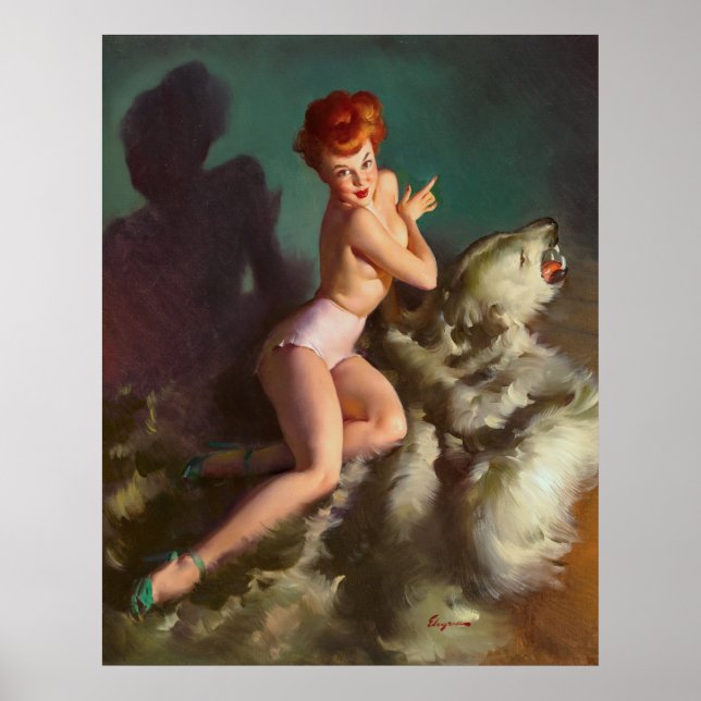 Bearskin Button nach oben Poster (Vorne)