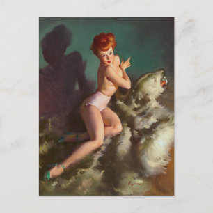 Bearskin Button nach oben Postkarte