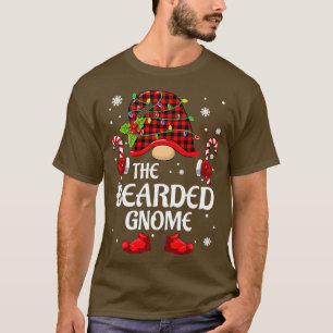 Bearted Gnome Familie Weihnachten Pajama T-Shirt