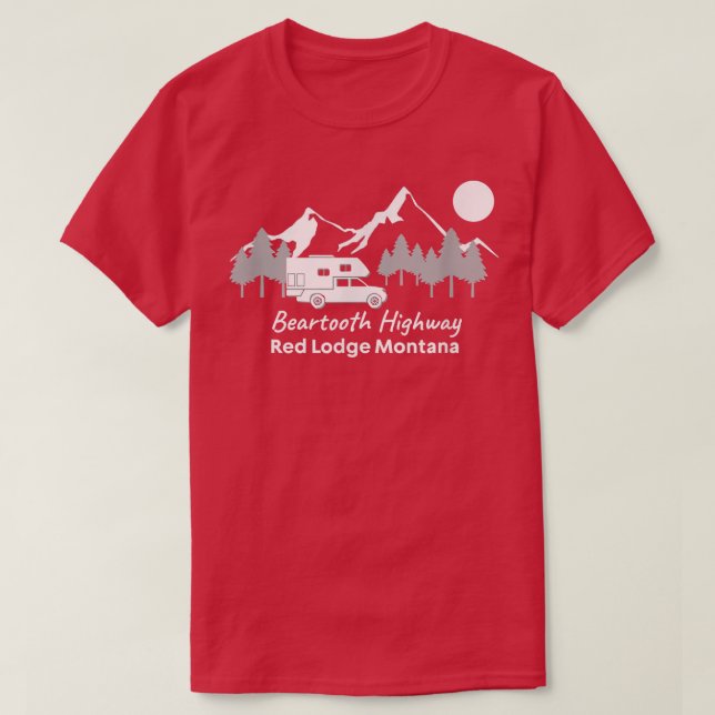 Beartooth Highway Red Lodge Montana  Truck Camper  T-Shirt (Design vorne)