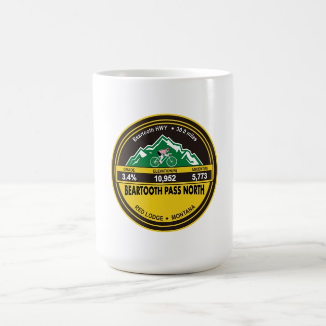 BEARTOOTH PASS NORDROTE LODGE, MT -"CIRCLE" KAFFEETASSE (Mittel)