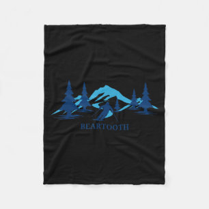 Beartooth Wyoming Skigebiet Skifahren Skifahrer Fleecedecke
