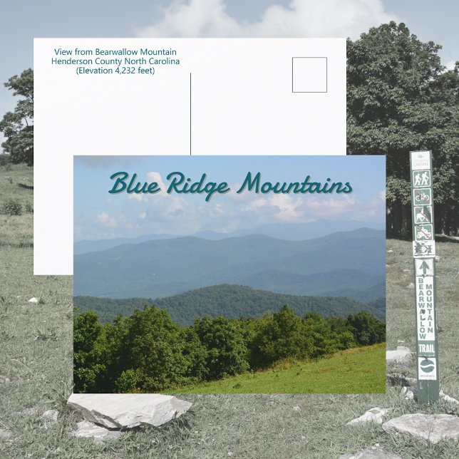 Bearwallow Mountain View Fotografie Postkarte (Von Creator hochgeladen)