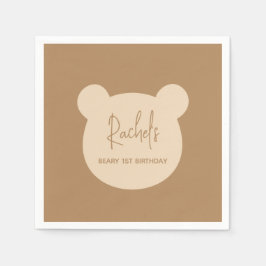 Beary 1. Geburtstag Party Serviette