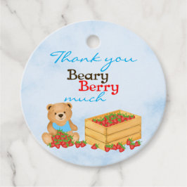 Beary Berry Niedlich Blue Boy Strawberry Cub Gebur Geschenkanhänger