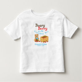 Beary Berry Niedlich Cub und Strawberries Geburtst Kleinkind T-shirt
