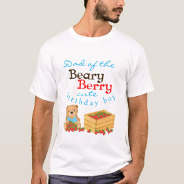 Beary Berry Niedlich Cub's Strawberries Vater Gebu T-Shirt