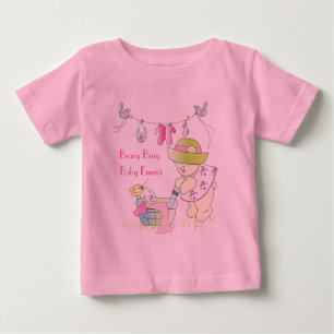 Beary beschäftigter personalisierter Baby-T - Baby T-shirt