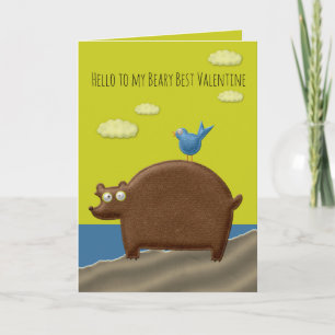 Beary Best Valentine Card Karte