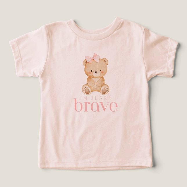 beary brave childhood cancer sick kids cute (Design Vorderseite)