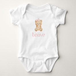 beary brave childhood cancer sick kids cute baby strampler