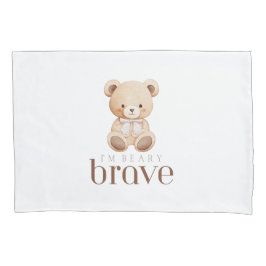 beary brave childhood cancer sick kids cute  kissenbezug
