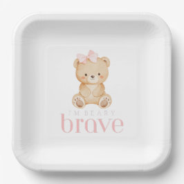 beary brave childhood cancer sick kids cute pappteller