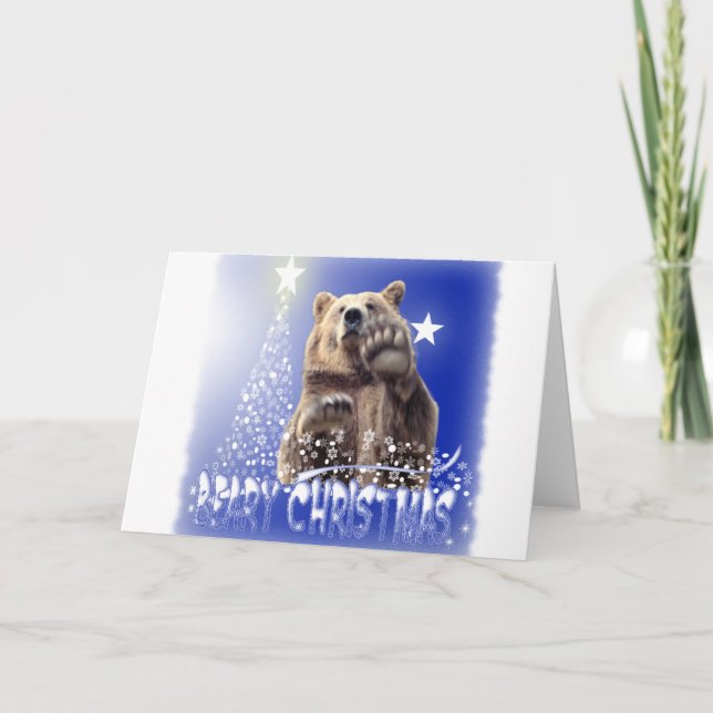 BEARY CHRISTMAS! FEIERTAGSKARTE (Vorderseite)