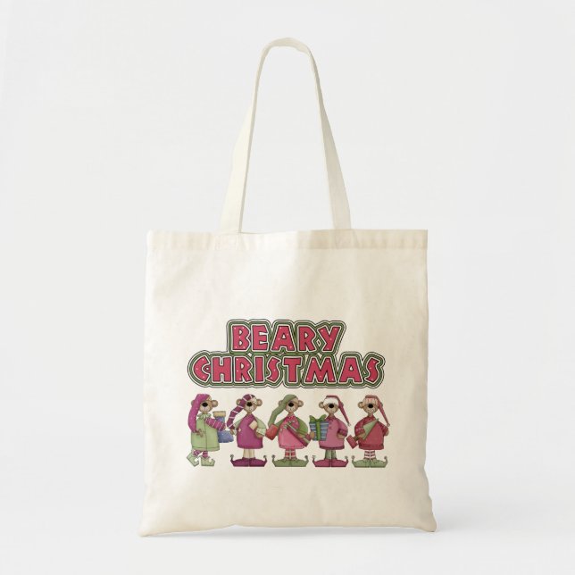 Beary Christmas Geschenk Tote Tasche (Vorne)