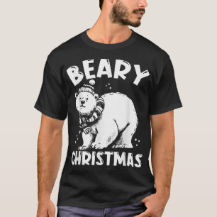 Beary Christmas  Merry Christmas Bear Xmas  T-Shirt
