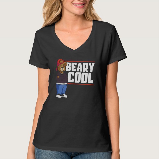 Beary Cool Bear Wildlife Animal Bear  1 T-Shirt (Vorderseite)