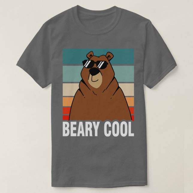 Beary Cool Brown Bear T-Shirt (Design vorne)