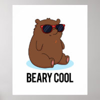 Beary Cool Funny Brown Bären Puff