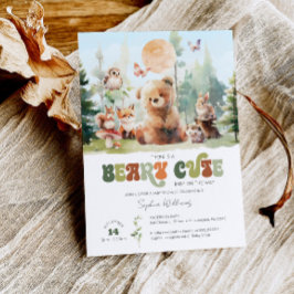 Beary Cute Woodland Baby Shower Invitation Einladung